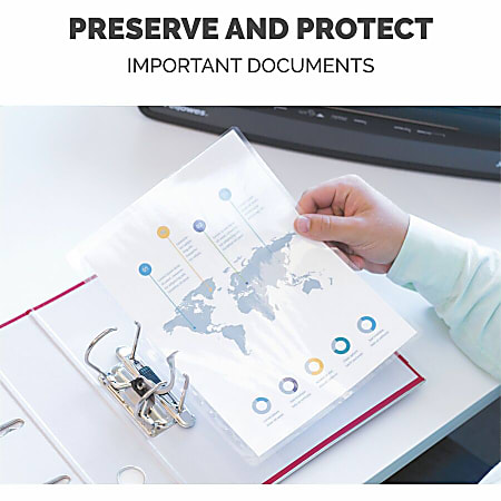 Fellowes Legal-Sized Glossy 5 Mil Laminating Pouches, 100 Pack - View #5