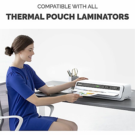 Fellowes Punched ID Card Glossy Thermal Laminating Pouches - Laminating Pouch/Sheet Size: 3.88 Fellowes Punched ID Card Glossy Thermal Laminating Pouches - Laminating Pouch/Sheet Size: 3.88