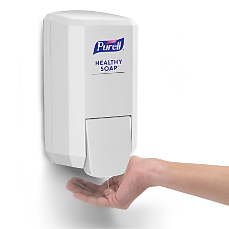 PURELL 9621-12 800mL Bag-in-Box Dispense Push-Style White 