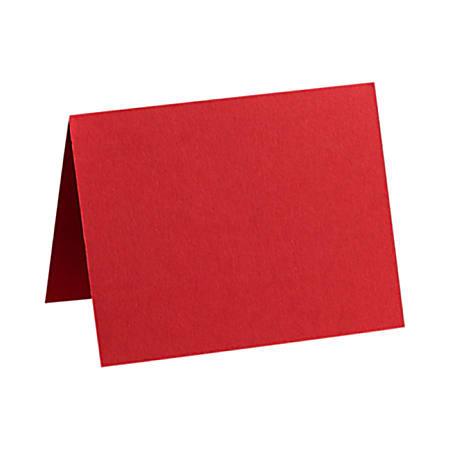 LUX Folded Cards, A9, 5 1/2" x 8 1/2", Ruby Red, Pack Of 50