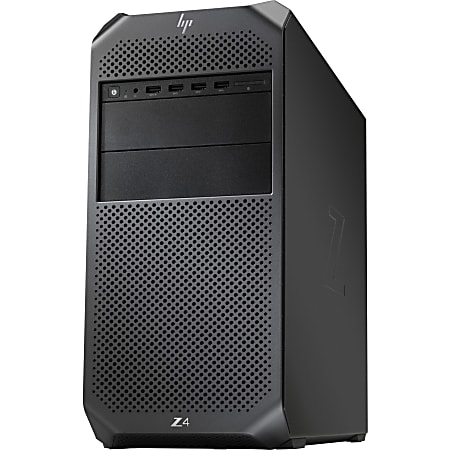 HP Z4 G4 Workstation - 1 x Intel Xeon Quad-core (4 Core) W-2225 4.10 GHz - 16 GB DDR4 SDRAM RAM - 512 GB SSD - Mini-tower - Black - Intel C422 Chip - Serial ATA/600 Controller - 0, 1, 5, 10 RAID Levels - Gigabit Ethernet - vPro Technology
