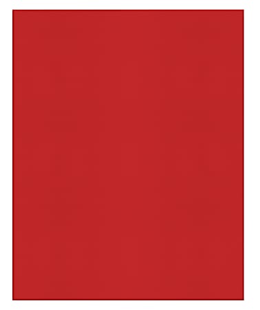 Office Depot® Brand 2-Pocket Textured Paper Folders With Prongs, Red, Pack Of 10