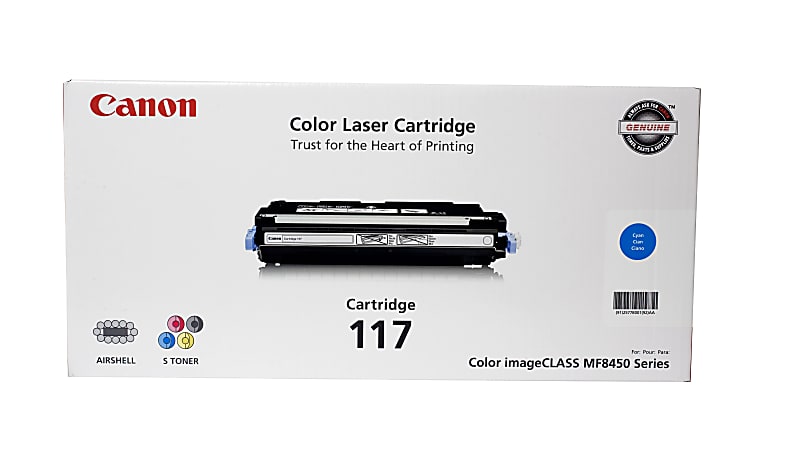 Canon® 117 Cyan Toner Cartridge, 2577B001