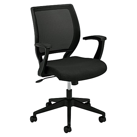 HON® VL521 Mesh Mid-Back Task Chair, Black