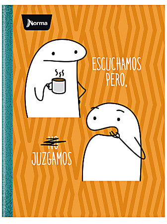 Norma Notebook, Durabook, College Rule, 100 Sheets, 7-1/2" x 9-3/4", Flork, Total Qty 1