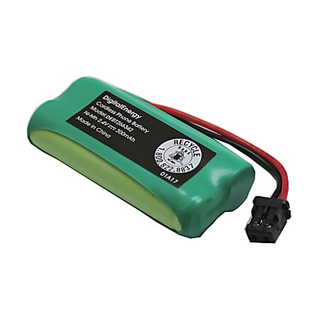 Digital Energy® Cordless Phone Battery, 2.4 Volts, 300 mAh Capacity, DEBT266342