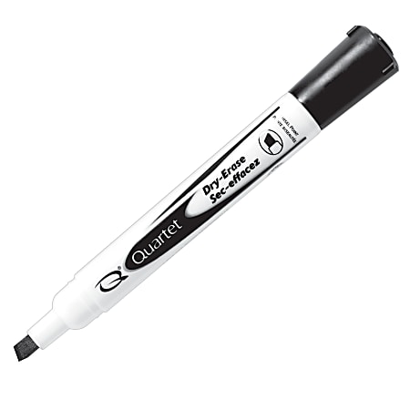 Quartet® Dry-Erase Markers, Broad Point, Black, Pack Of 12