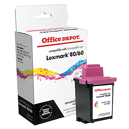 Office Depot® Brand Remanufactured Tri-Color Ink Cartridge Replacement For Lexmark™ 80, 60, 80