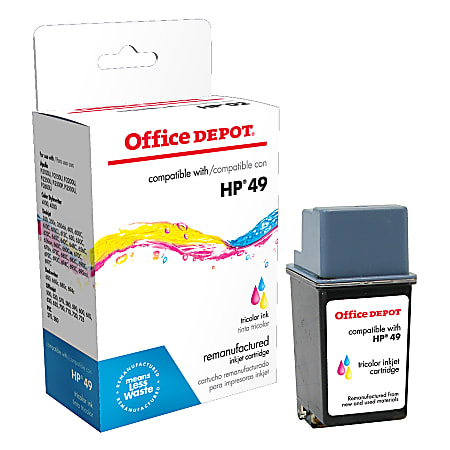 Office Depot® Brand 49A Remanufactured Tri-Color Ink Cartridge Replacement For HP 49