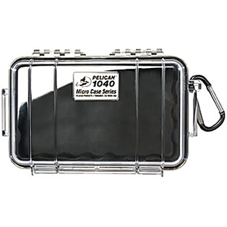 Pelican 1040 Micro Case with Black Liner - 5.06" x 2.12" x 7.5" - Clear