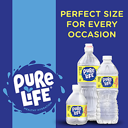 Pure Life Purified Water, 1 Gallon, Plastic Bottled Water Jug