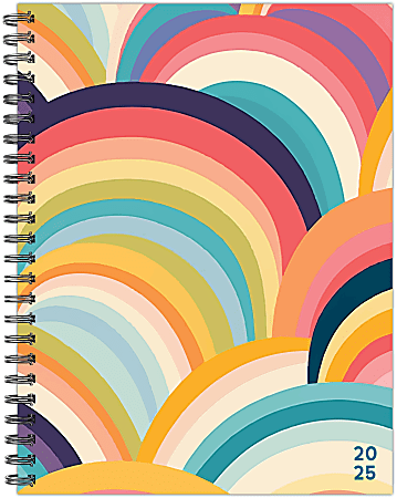 Willow Creek Press Softcover Weekly/Monthly Planner, 6-1/2” x 8-1/2”, Earthly Rainbow, January To December, 48849