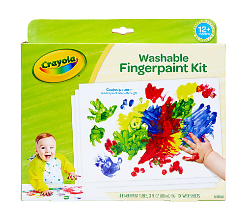 Crayola&reg; Washable Fingerpaint Kit, Kit Of 14 Pieces
