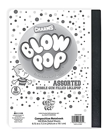 Innovative Designs Licensed Composition Notebook 7 12 x 9 34 Single ...