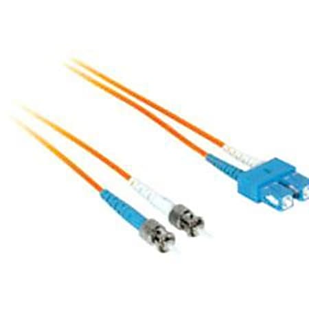 C2G-8m SC-ST 50/125 OM2 Duplex Multimode Fiber Optic Cable (Plenum-Rated) - Orange - Fiber Optic for Network Device - SC Male - ST Male - 50/125 - Duplex Multimode - OM2 - Plenum-Rated - 8m - Orange
