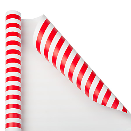 Large Red Dot & Stripe Bulk Wrapping Paper - 833 Ft Roll, 2082.5 Sq Ft  Coverage