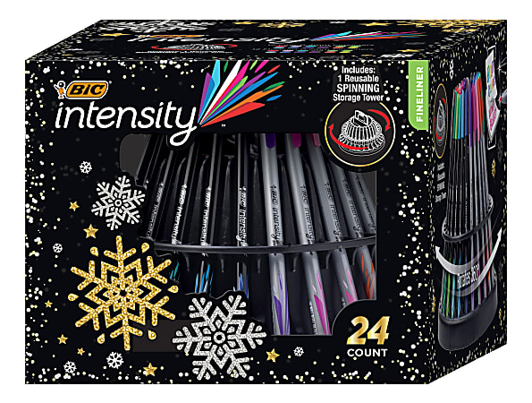 Assorted Colors with Reusable Pack 20-Count-New 0.4mm Intensity Fineliner 
