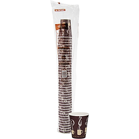 Solo Paper Hot Cups 8 Oz. Maroon Carton Of 500 - Office Depot