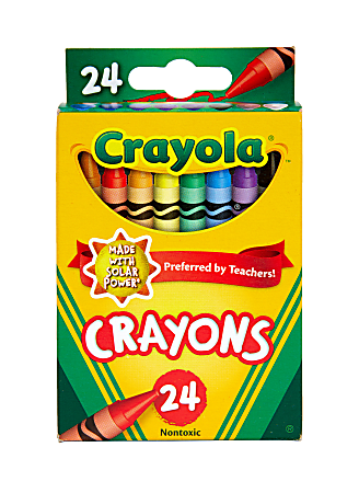 Crayola Crayons Assorted Colors Pack Of 24 Crayons - Office Depot
