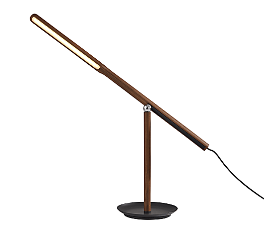 Adesso® ADS360 Gravity LED Desk Lamp, 26-1/2"H, Walnut