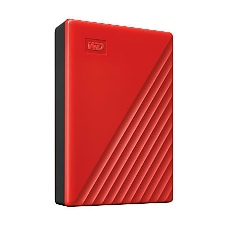 WD My Passport 外付けHDD 4T 赤 Western Digital My Passport Portable HDD 4TB Red - Office Depot