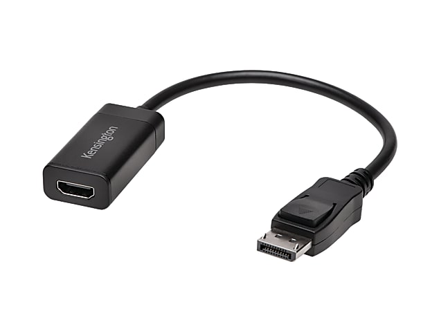 Kensington DisplayPort/HDMI Audio/Video Adapter - DisplayPort Digital Audio/Video - HDMI Digital Audio/Video