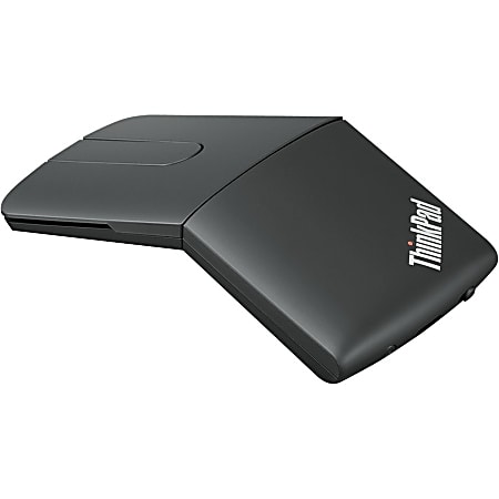 Lenovo ThinkPad X1 Presenter Mouse - Optical - Wireless - Bluetooth/Radio Frequency - 2.40 GHz - Black - USB Type A - 1600 dpi - Touch Scroll - 4 Button(s)
