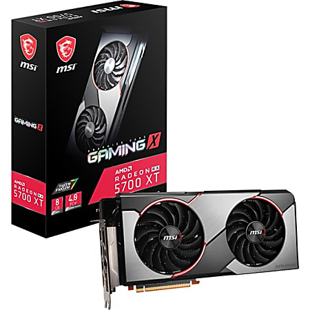 MSI AMD Radeon RX 5700 XT Graphic Card - 8 GB GDDR6 - 1.73 GHz Core - 1.98 GHz Boost Clock - 256 bit Bus Width - PCI Express 4.0 - DisplayPort - HDMI