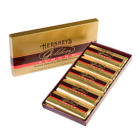 Hershey's® Pot Of Gold Almond Bar Gift Box, 14 Oz, Box Of 5 Bars