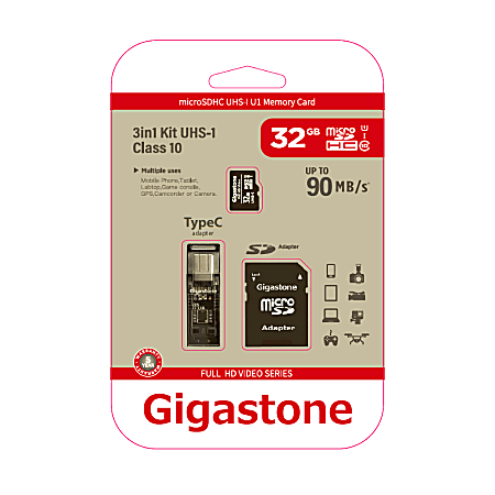 microSD Card with Adapter - 32GB (Class 10)