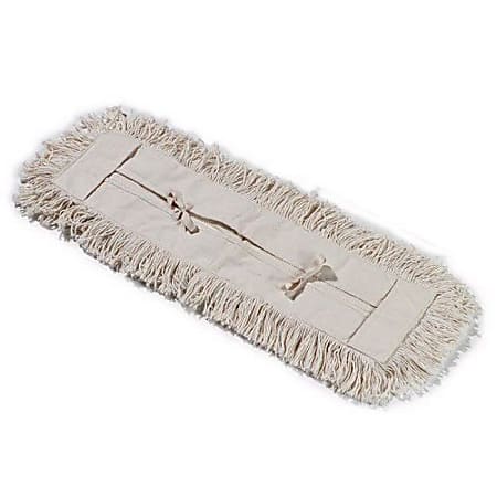 Carlisle Cotton Dust Mop Head, 24" x 5", White