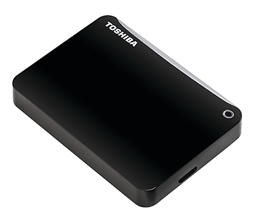 Toshiba Canvio® Connect II 3TB Portable External Hard Drive, 8MB Cache, HDTC830XK3C1, Black