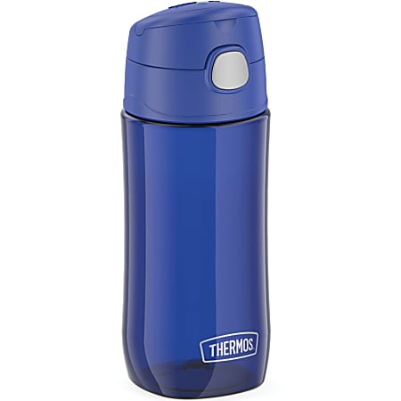 Thermos Kids Plastic Water Bottle with Spout Lid 16Oz - 16 fl oz - Blueberry, Blue - Tritan, Stainless Steel