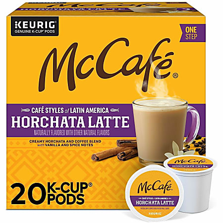 McCafe McCaf K Cup Horchata Latte Medium Roast K Cups Box Of 20 K