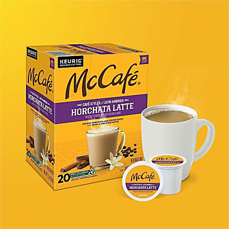 McCafe McCaf K Cup Horchata Latte Medium Roast K Cups Box Of 20 K