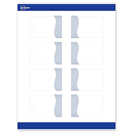 Avery&reg; Printable Tags With Sure Feed&reg; Technology, 2" x 3", Matte White With Colorful Design, Pack Of 80
