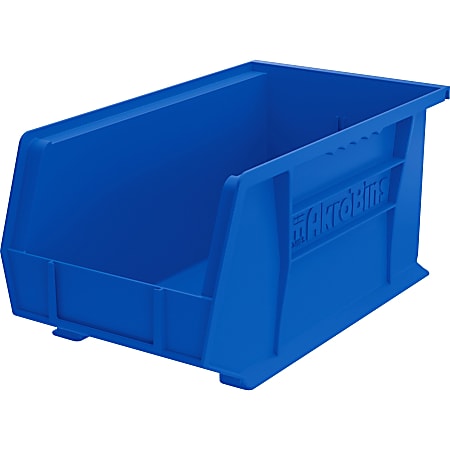 Akro-Mils AkroBin Storage Bin, Medium Size, Blue