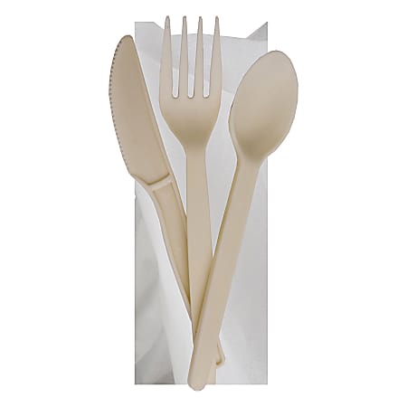 Eco-Products® Plant Starch Material Cutlery Kit, Case Of 250