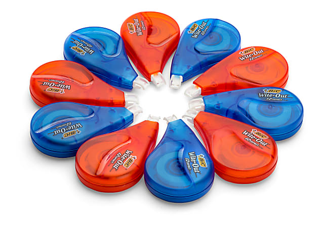 BIC Wite Out EZ Correction Tape 478 1316 White Pack Of 18