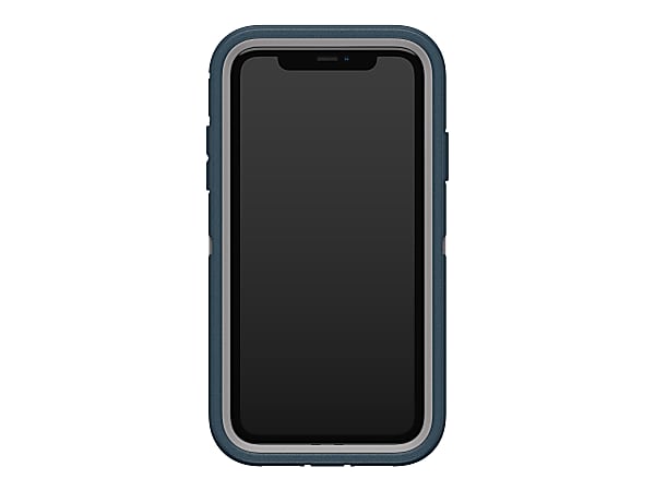 OtterBox Defender Carrying Case (Holster) Apple iPhone 11 Smartphone - Gone Fishin Blue - Polycarbonate Shell, Synthetic Rubber Cover, Polycarbonate Holster - Belt Clip