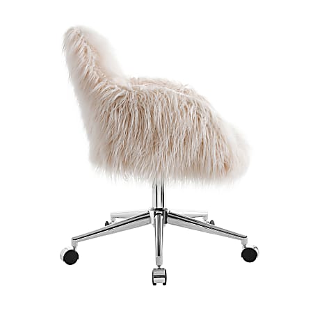 Faux fur chair hotsell pink