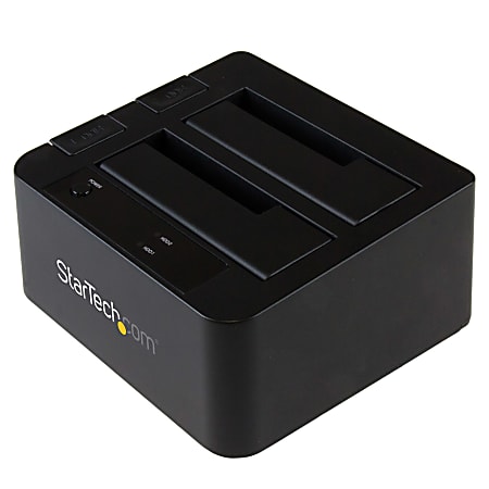 StarTech.com USB 3.1 (10Gbps) Dual-Bay Dock for 2.5"/3.5" SATA SSD/HDDs with UASP - SDOCK2U313