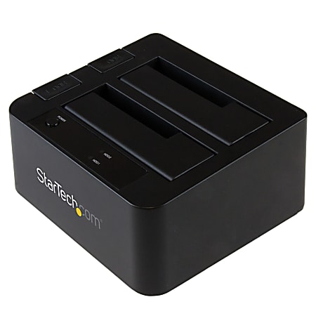 StarTech.com USB 3.1 (10Gbps) Dual-Bay Dock for 2.5"/3.5" SATA SSD/HDDs with UASP - SDOCK2U313