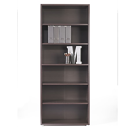 Tvilum-Scanbirk Prima 6-Shelf Bookcase, Coffee