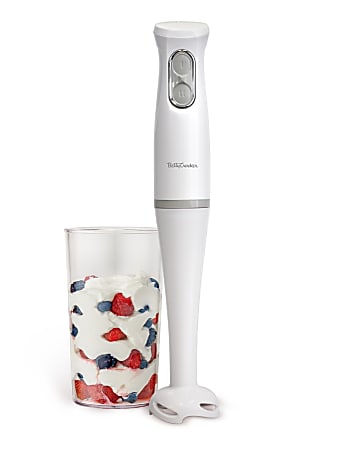 Betty Crocker 2-Speed Hand Blender With 20 Oz Mixing Beaker, White