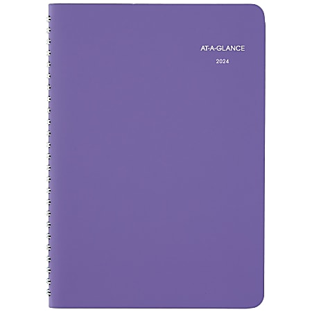2024-2025 AT-A-GLANCE® Beautiful Day 13-Month Weekly/Monthly Appointment Book Planner, 5-1/2" x 8-1/2", Lavender, January 2024 To January 2025, 938P-200