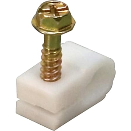 Steren BL-240-956WH-20 Coaxial Cable Mounting Clip