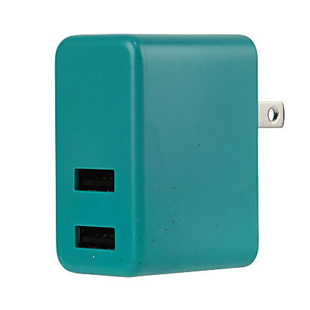 GoMovi Vivitar Dual USB OD5022 Wall Charger, Teal