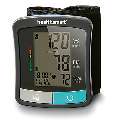 HealthSmart® Standard Series Wrist Digital Blood Pressure Monitor, Black/Gray