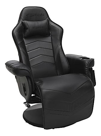 Respawn 900 Racing-Style Bonded Leather Gaming Recliner, Black